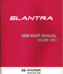 2008 Hyundai Elantra Factory Shop Manual Volume 1