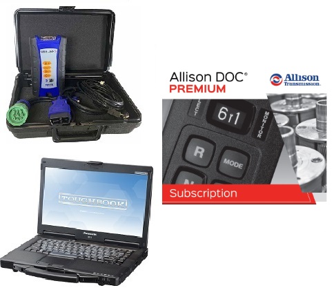 Allison DOC Premium Software, CF-53 Toughbook w/ Nexiq USB-Link 2 Adapter - Preloaded