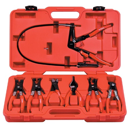 Astro Pneumatic 7-Piece Hose Clamp Pliers Kit w/ Case