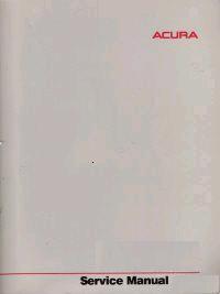 2001 Acura 3.5 RL Service Manual & 2002 3.5 RL Supplement Manual