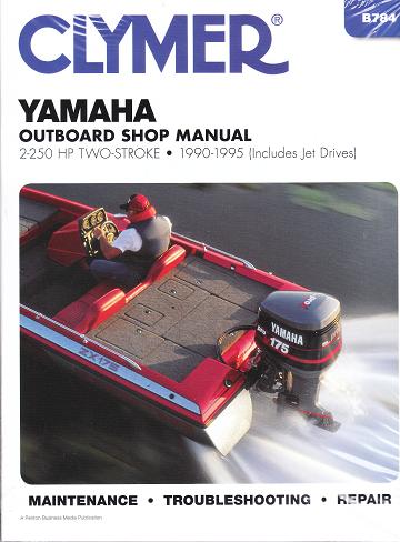 1990-1995 Yamaha 2-250hp 2-stroke Outboard Clymer Repair Manual