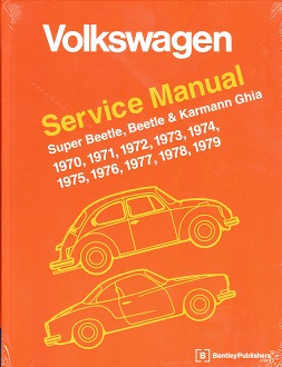 1970 - 1979 VW Type 1: Beetle / Super, Convertible, Karmann Ghias Service Manual
