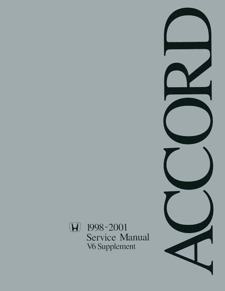 1998 - 2001 Honda Accord V6 Engine Service Manual Supplement