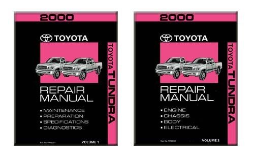 2000 Toyota Tundra & SR5 Service Repair Manual - 2 Volume Set
