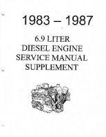 1983 - 1987 Ford Truck 6.9 Diesel Engine Supplement Factory Service Manual