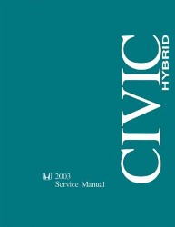 2003-2005 Honda Civic Hybrid Factory Service Manual on CD-ROM
