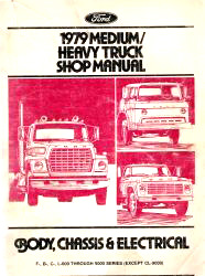 1979 Ford Medium & Heavy Duty Trucks Factory Shop Manual CD-ROM