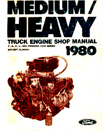1980 Ford Medium & Heavy Duty Trucks Factory Shop Manual CD-ROM