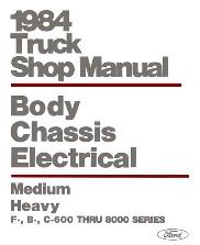 1984 Ford Medium & Heavy Duty Trucks Factory Shop Manual CD-ROM