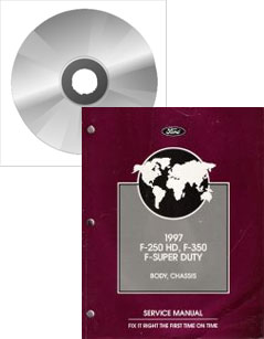 1997 Ford F-250 HD, F-350 & F-Super Duty Service Manual on CD-ROM
