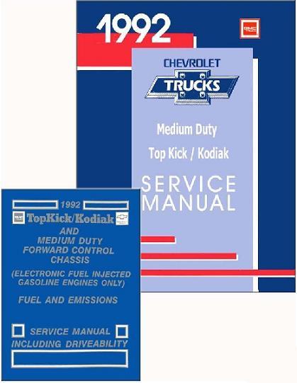 1992 GMC Topkick / Kodiak Factory Service Manual & Emissions Manual - CD-ROM