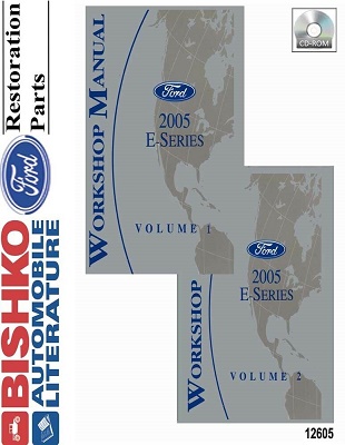 2005 Ford E Series Factory Service Manual 2 Volume Set Reproduction - CD-ROM