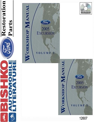 2005 Ford Excursion Factory Service Manual 2 Volume Set Reproduction - CD-ROM