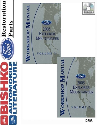 2005 Ford Explorer & Mercury Mountaineer Factory Service Manual Reproduction - CD-ROM