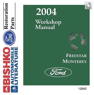2004 Ford Freestar & Mercury Monterey Factory Service Manual Reproduction - CD-ROM