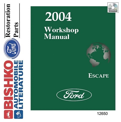 2004 Ford Escape Factory Service Manual Reproduction - CD-ROM