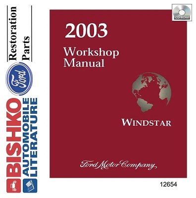 2003 Ford Windstar Factory Service Manual Reproduction - CD-ROM