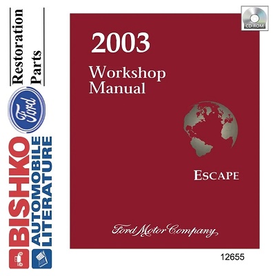 2003 Ford Escape Factory Service Manual Reproduction - CD-ROM