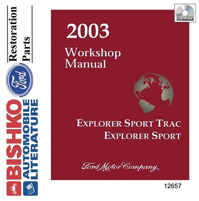 2003 Ford Explorer Sport & Sport Trac Factory Service Manual Reproduction - CD-ROM
