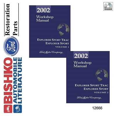 2002 Ford Explorer Sport & Sport Trac Factory Service Manual Reproduction - CD-ROM