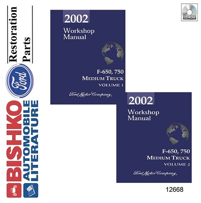 2002 Ford F-650 & F-750 Medium Truck Factory Service Manual Reproduction - CD-ROM