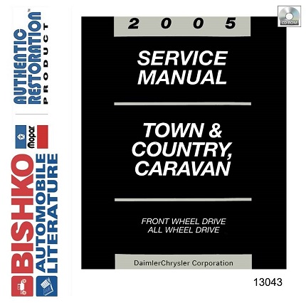 2005 Chrysler Town & Country and Dodge Caravan Factory Service Manual on CD-ROM