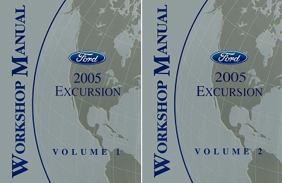 2005 Ford Excursion Factory Service Manual 2 Volume Set Reproduction