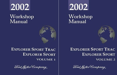 2002 Ford Explorer Sport & Sport Trac Factory Service Manual Reproduction