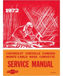 1972 Chevrolet Car Factory Service Manual and Fisher Body Manual on CD-ROM