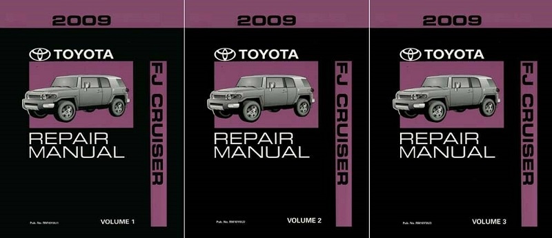 2009 Toyota FJ Cruiser Factory Service Manual - 3 Vol. Set - Reproduction