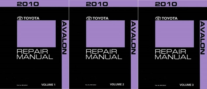 2010 Toyota Avalon Factory Service Manual - 3 Vol. Set - Reproduction
