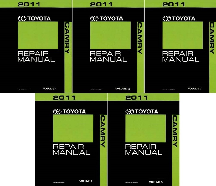 2011 Toyota Camry Factory Service Manual - 5 Vol. Set - Reproduction
