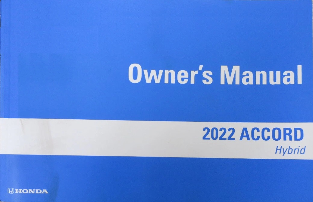2022 Honda Accord Hybrid Owner's Manual