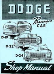 1941 - 1948 Dodge Car (All Models) Factory Service Manual on CD-ROM