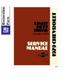 1979 Chevrolet and GMC C/K 10-30 Light Duty Truck Factory Body, Chassis and Electrical Service Manual on CD-ROM
