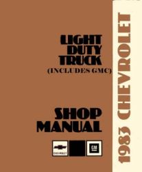 1983 Chevrolet Truck Light Duty Factory Service Manual on CD-ROM