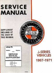 1967 - 1971 Jeep J-Series Factory Service Manual on CD-ROM