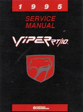 1995 Dodge Viper RT/10 Factory Service Manual on CD-ROM