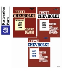 1974-1976 Chevrolet and GMC C/K 10-30 Light Duty Truck Factory Body, Chassis and Electrical Service Manual on CD-ROM