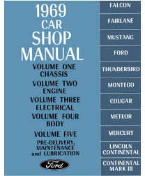 1969 Ford, Lincoln & Mercury Cars Factory Shop Manual
