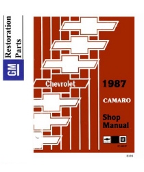 1987 Chevrolet Camaro Factory Body, Chassis & Electrical Service Manual on CD-ROM