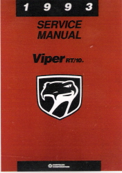 1993 Dodge Viper RT/10 Factory Service Manual on CD-ROM