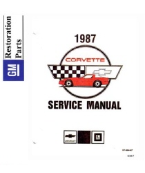 1987 Chevrolet Corvette Factory Body, Chassis & Electrical Service Manual on CD-ROM