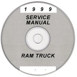 1999 Dodge Ram D/W 1500 2500 3500 Truck Service Manual CD-ROM