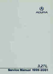 1999 - 2001 Acura 3.2TL Factory Service Manual on CD-ROM