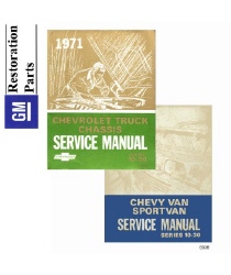 1971 Chevrolet and GMC C/K 10-35 Light Duty Truck and Van Factory Body, Chassis and Electrical Service Manual on CD-ROM