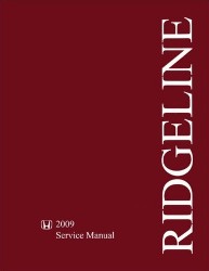 2009 Honda Ridgeline Factory Service Manual on CD-ROM