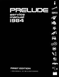 1984 Honda Prelude Factory Service Manual on CD-ROM