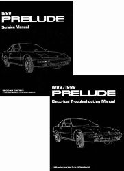 1988 Honda Prelude Factory Service Manual on CD-ROM w/ETM