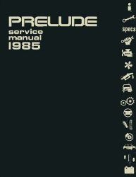 1985 Honda Prelude Factory Service Manual on CD-ROM